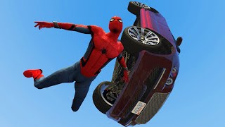 GTA 5 Rainbow Spiderman Suck Smash Ragdolls (Fails & Euphoria Physics) #3