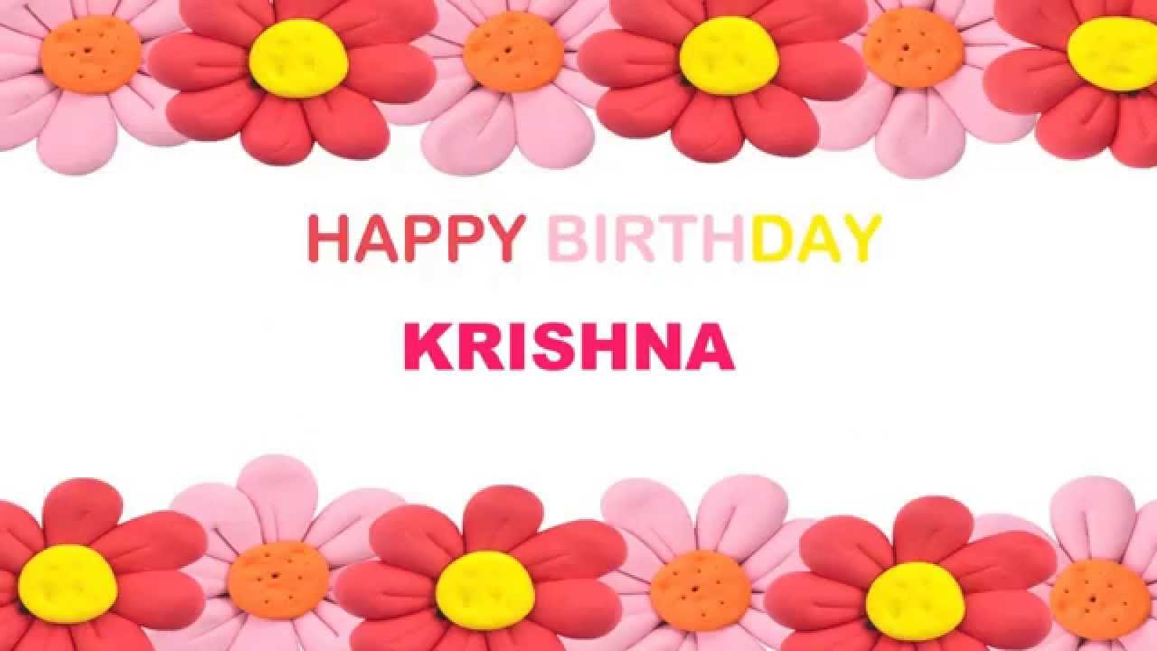 Krishna Birthday Postcards & Postales - Happy Birthday - YouTube