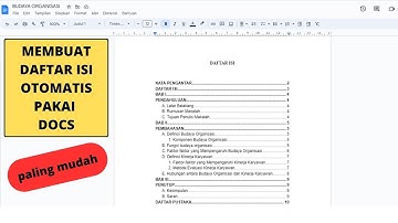 Cara membuat daftar isi otomatis Google Docs | Google Docs