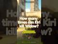 how many times can we kill widow? #overwatch #overwatchclips #kiriko #gaming #deerlysalad