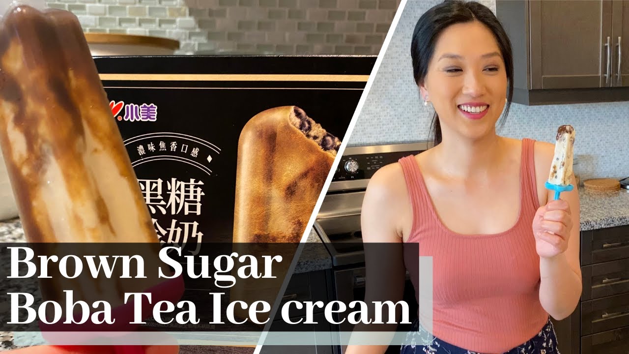 Homemade Brown Sugar Boba Tea Ice Cream | Better than Store Bought