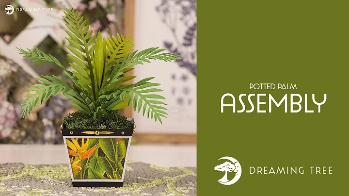 SVG File - Potted Palm - Assembly Tutorial (For Cricut, Silhouette, and ScanNCut)