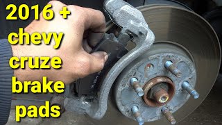 2014 chevy cruze brake pad replacement