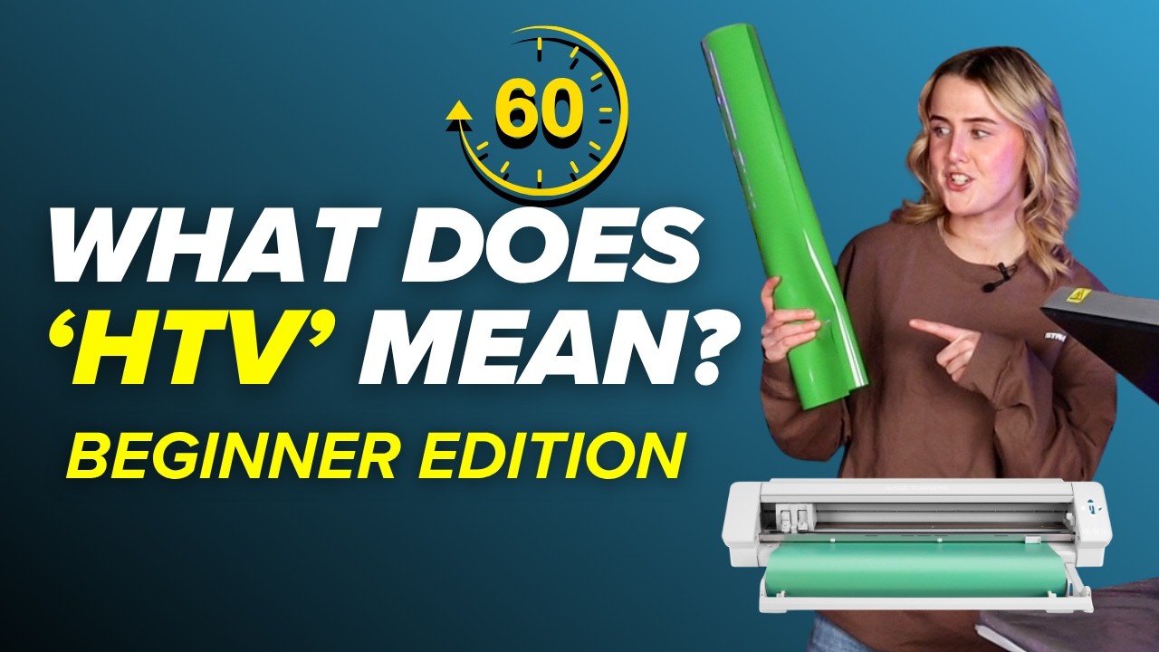 What Is HTV? (Heat Transfer Vinyl Explained for Beginners) - YouTube