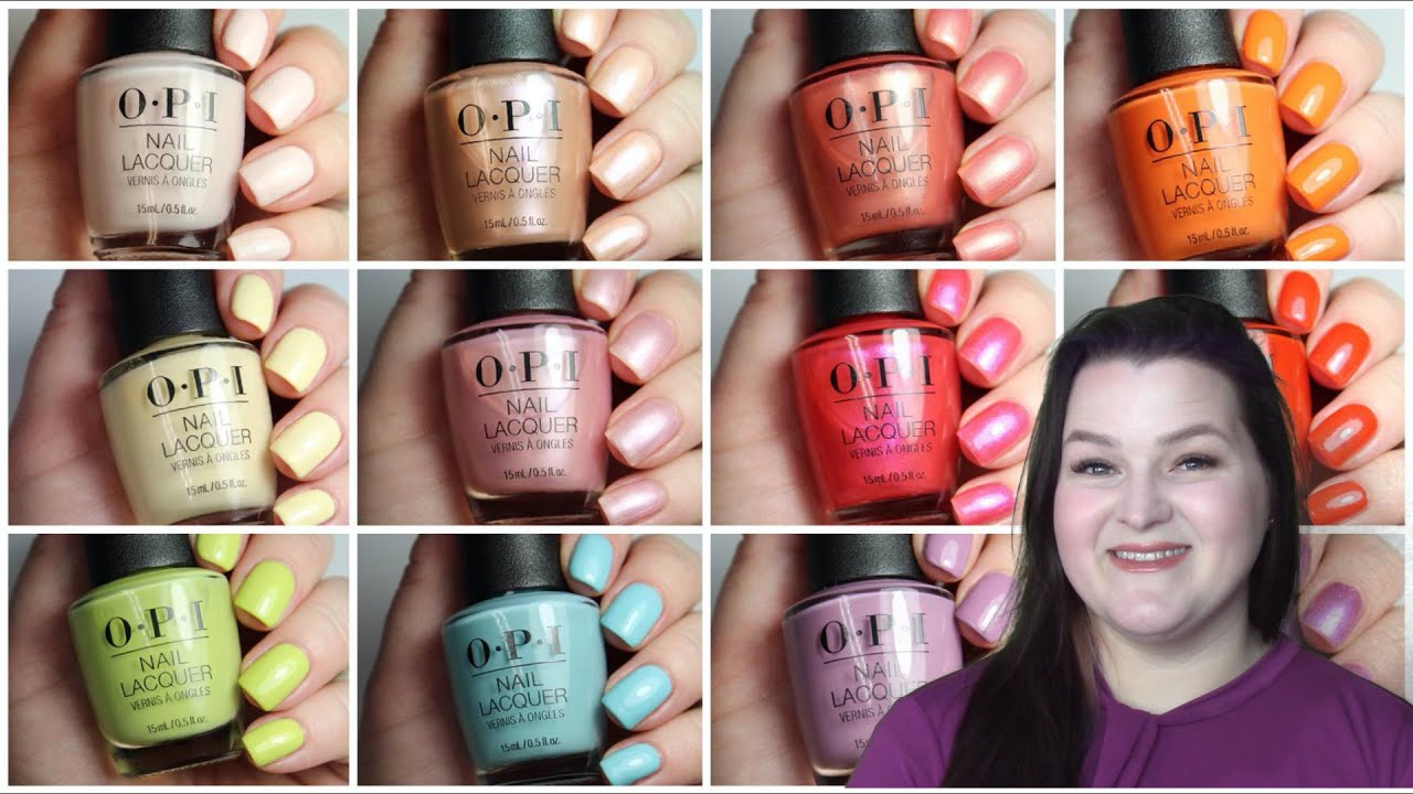 6. OPI Spring Nail Color Swatches - wide 9