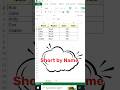 Sort by Custom List in Excel | Create Custom Names List & Sort Easily 🔥 #excel#excelcourse