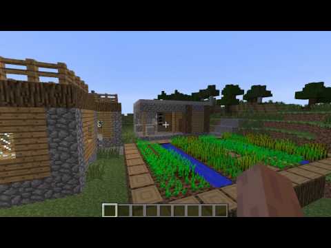 Awesome Npc Village Diamonds At Spawn Minecraft Seed 1 7 10 Youtube