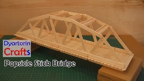 Diy popsicle stick bridge || ice cream stick art and craft