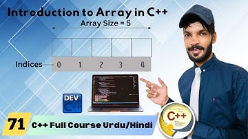 Lect#71) Introduction to Array using C++ in URUD/HINDI