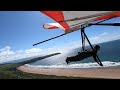 Hang Gliding at sunny Woolacombe Bay, UK home of the Moyes Malibu