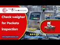 Target Checkweigher for Packets inspection #packets #packagingmachine #checkweighers