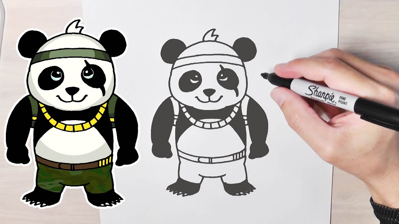 Panda Como Desenhar Free Fire Youtube