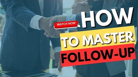 How to master follow up||Network Marketing Training||Ghulam Mustafa|
