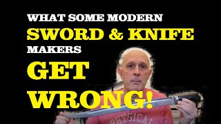 Some MODERN Sword & Knife Makers Get It WRONG: Tangs