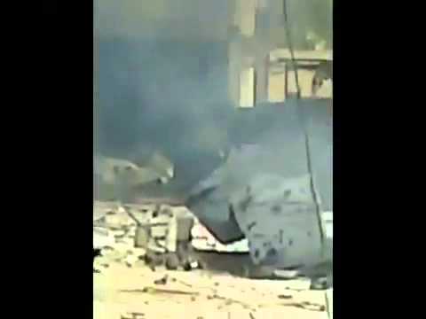شام:: حمص -الرستن - استهداف كل شيء بالرشاشات الثقيلة