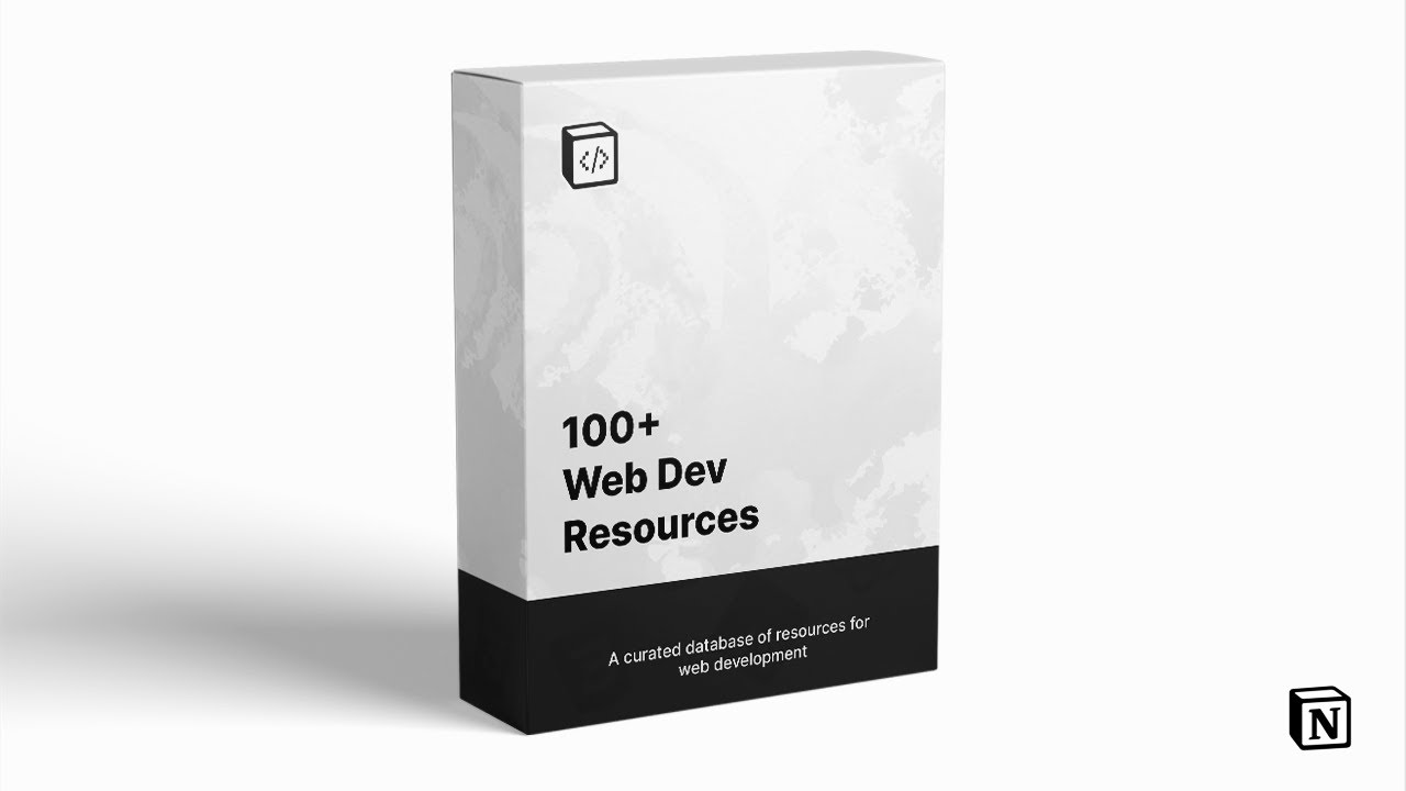 Get over 100+ Web Dev Resources For Free on Notion - YouTube