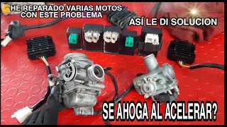 Porque mi Moto se ahoga al acelerar , (GUIA DEFINITIVA)