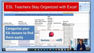 Reuse ESL Lessons Easily with Cross-Reference Excel File