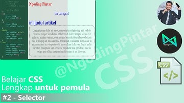 #2 - Selector - Belajar CSS