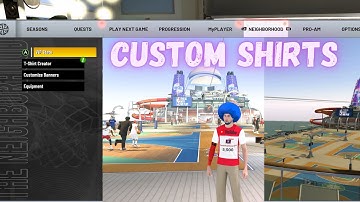 HOW to UNLOCK CUSTOM T SHIRTS NBA 2K22!