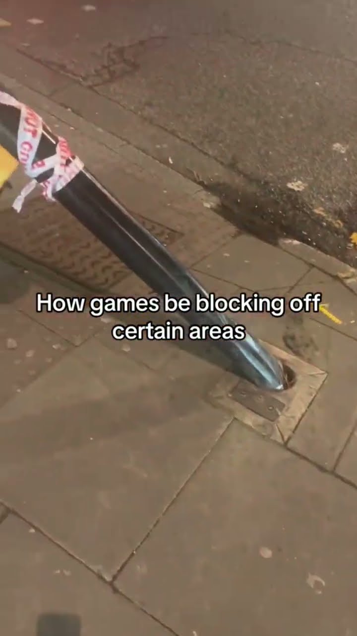 When you on the game and they cut out that area