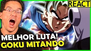 Goku esta quase superando um deus da destruiÇÃo! react ep. 109 e 110 db super