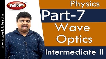 Part-7 : Wave Optics | Physics | Intermediate II | AP&TS Syllabus