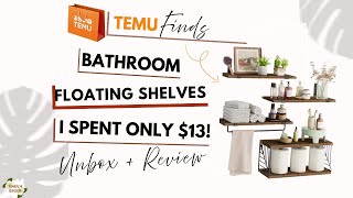 15 Temu Bathroom Shelves? Fixwal Shelf Set Unboxing First Impressions