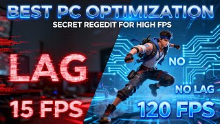 No more lag🔥Ultimate optimization regedit🔥100+fps #freefire #FreeFirePC #freefireindia