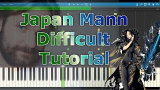 Video thumbnail of "Gronkh's Japan Mann (The Merchant Guild) - Piano Tutorial (Difficult)"