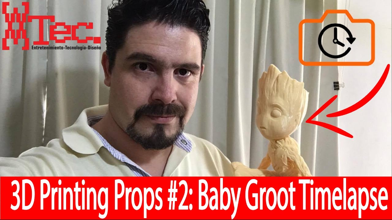 3D Printing Replica Props #2: Baby Groot Timelapse - YouTube