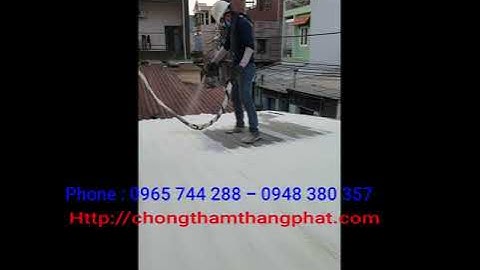 Phun Pu Foam cách nhiệt mái tôn