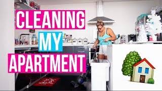 CLEAN MY APARTMENT WITH ME!! Vlogmas Day 10!