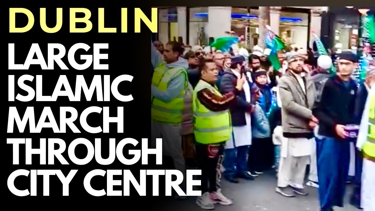 IRELAND - Controversial Islamic parade goes ahead through Dublin City centre