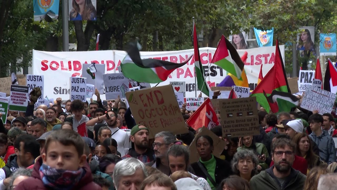 Miles de personas en Madrid y Valencia salen a las calles en apoyo al ...