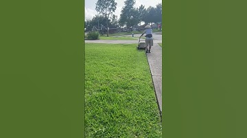 Ba cắt cỏ,làm đẹp sân vườn #garden #homegardening