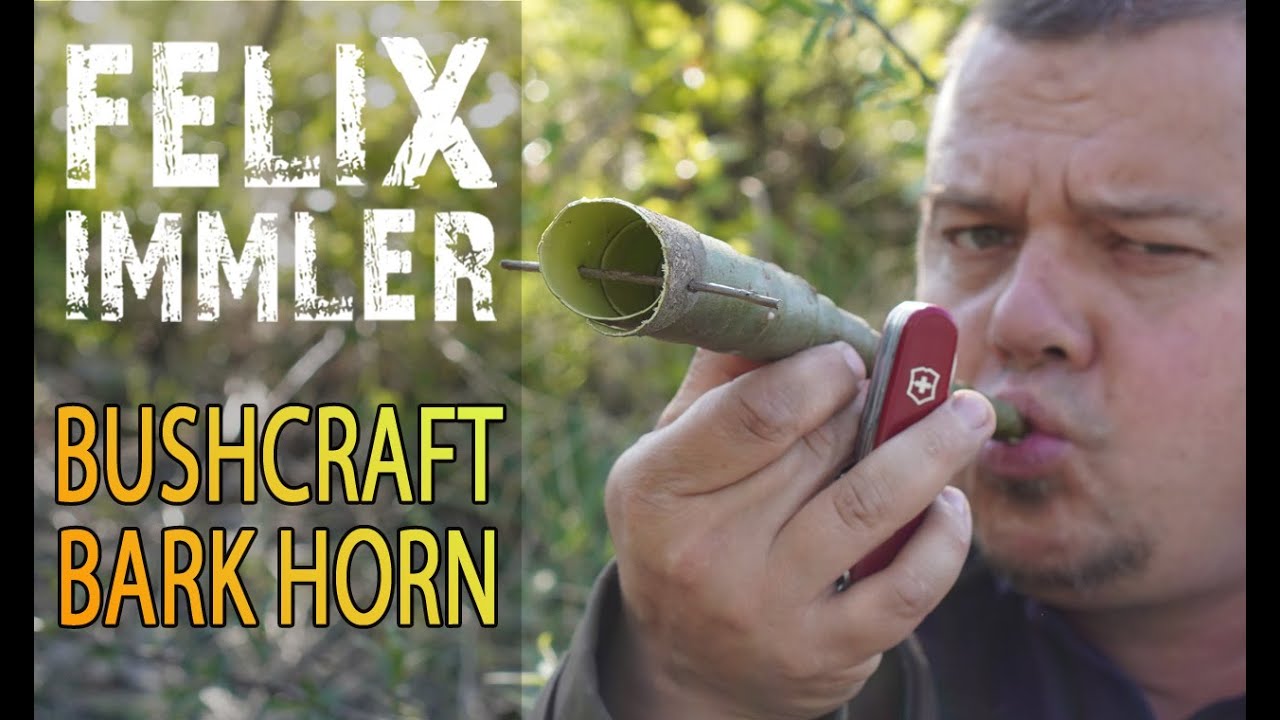How to craft a Bark Horn / bushcraft vuvuzela - Musical instruments ...