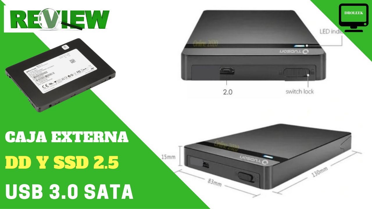 Caja Externa Disco Duro 2.5'' Usb 3.0 - Droleek