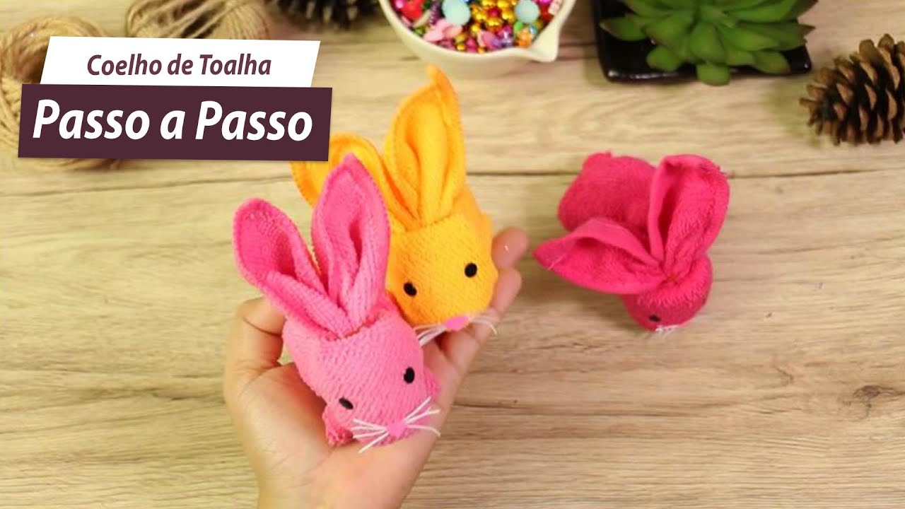 DIY  - Como Fazer Coelho Com Toalha