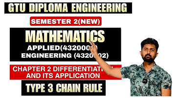 CHAPTER 2 DIFFERENTIATION TYPE 3 | MOST IMP | GTU DIPLOMA SEM 2 ENGINEERING AND APPLIED  MATHEMATICS