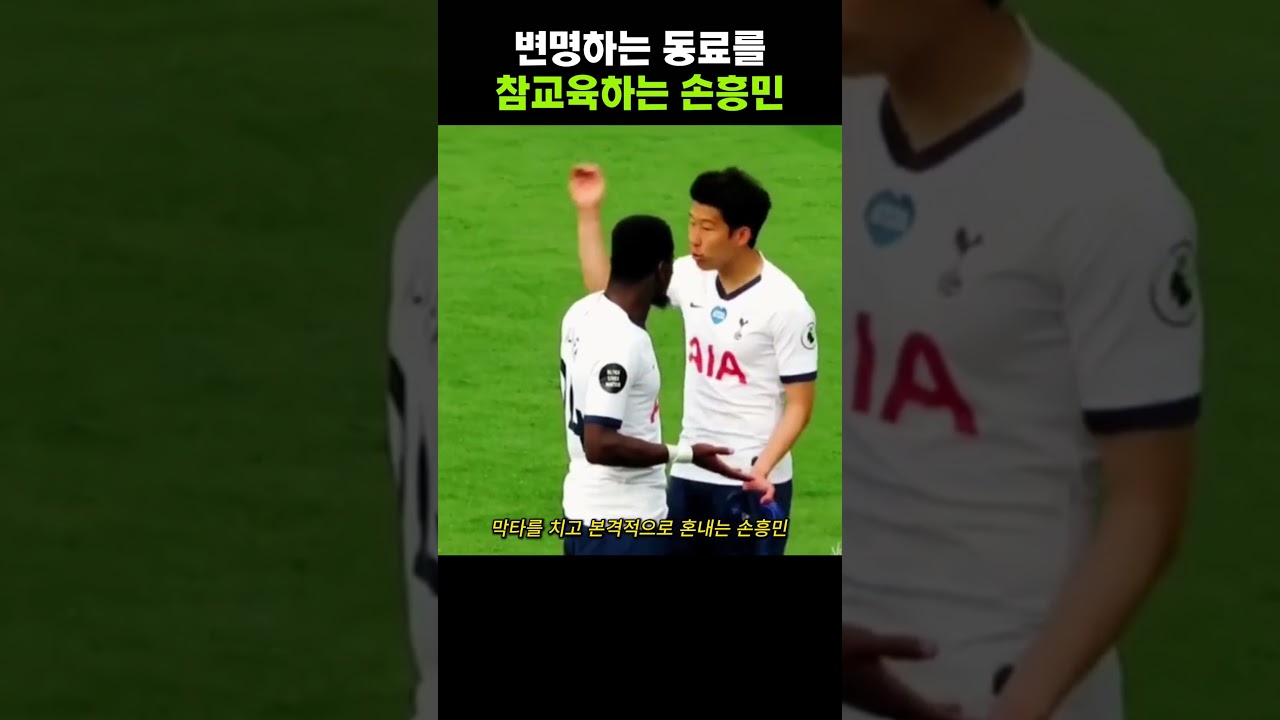 변명하는 동료를 참교육한 손흥민