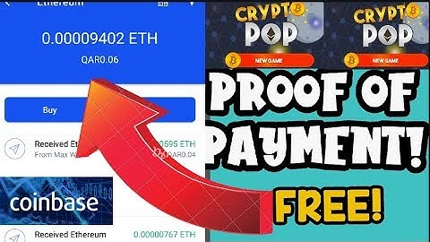 CRYPTO POP [ Proof of Payment ] FREE * ETH * by Playing Games