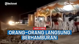 Mobil Terobos Tenda Pernikahan, Orang orang Langsung Berhamburan