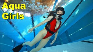 Hot Swimsuit Scuba Diving Girl
