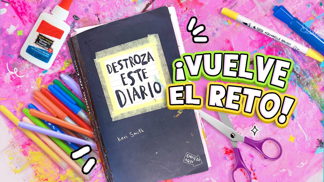 CUMPLO RETOS DIVERTIDOS 🤣 DESTROZA ESTE DIARIO 💥 Parte 4 ✄ Craftingeek 