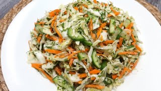 ✔ Delicious salad / Cabbage salad with a few ingredients that you want to prepare every day