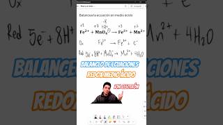 Balanceo Redox en medio ácido - Ejemplo explicado paso a paso⚡🔬
