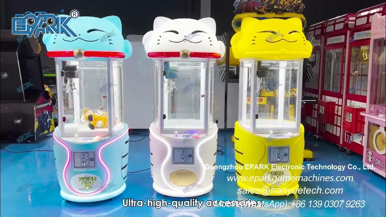 EPARK Cute Cat Claw Machine Vending Arcade Claw Machine Coin Operated Doll Catch Games YouTube