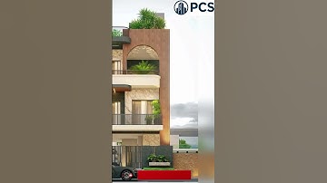 Elegant House Front Design Tutorial Using SketchUp and Enscape #shorts