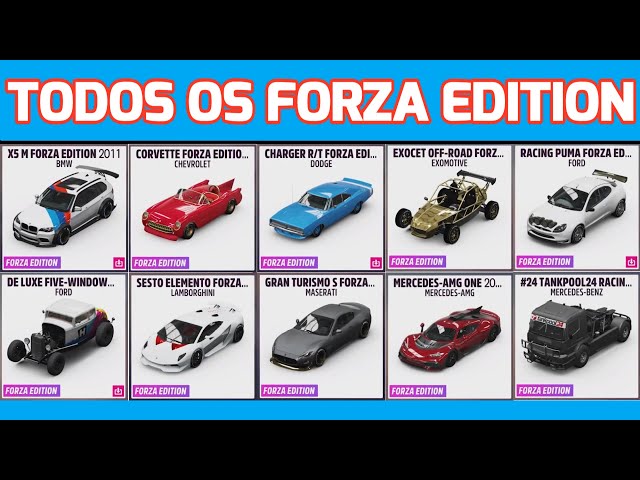 Forza Horizon 5 - Todos os carros disponíveis